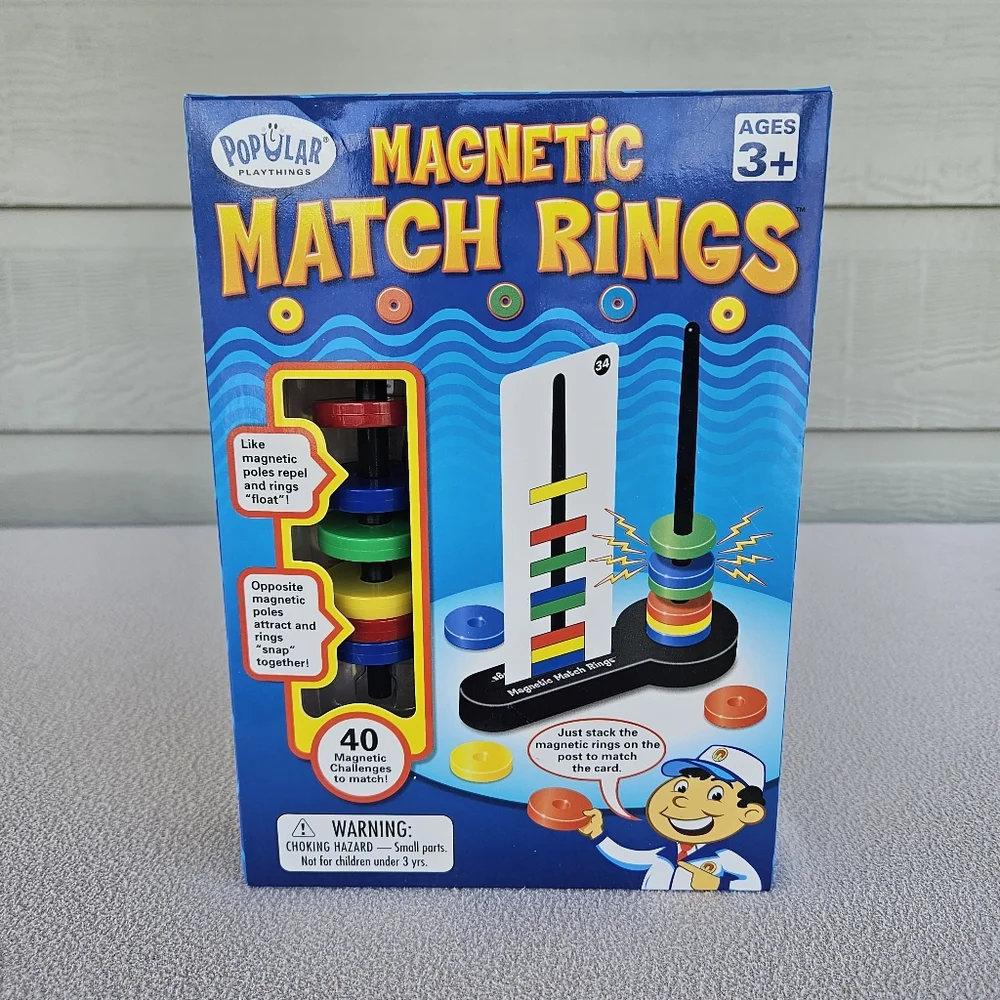 Popular Playthings Magnetic Match Rings Preschool Kindergarten Math Science - Picture 1 of 6